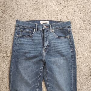 LOFT High Rise Denim Jeans - Classic Blue